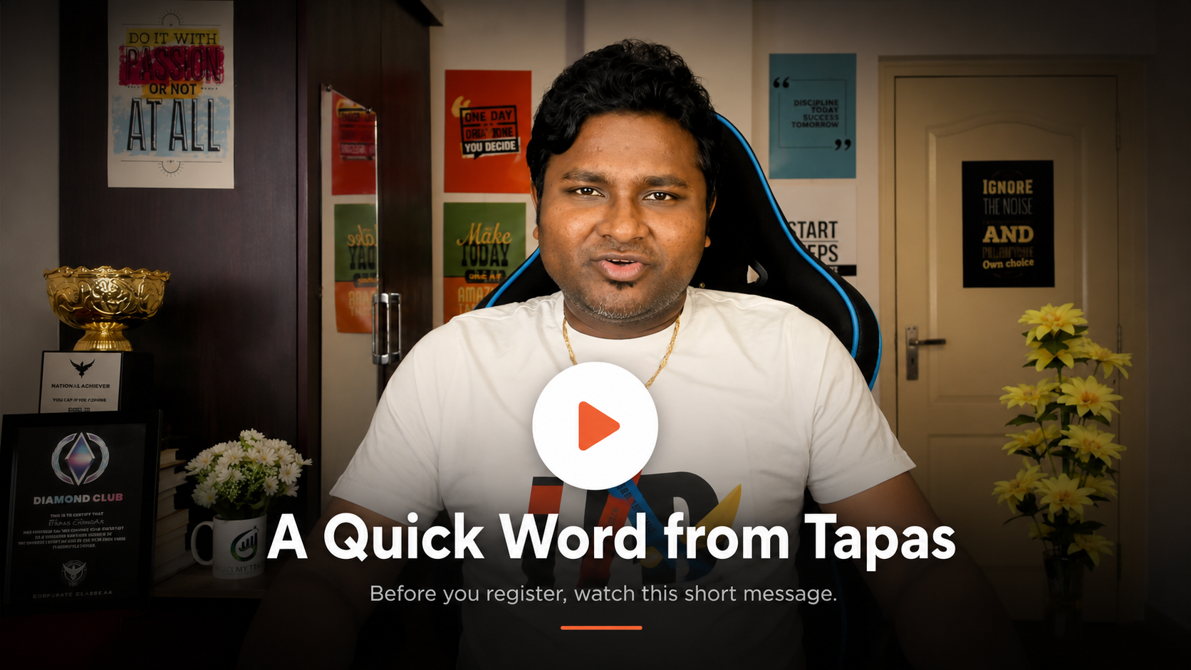 Free Stock Market Workshop intro by Tapas Chandra